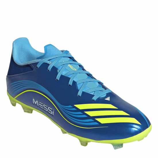 Adidas F50 League Adults Firm Ground Football Boots Синьо/Жълто 