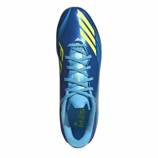 Adidas F50 League Adults Firm Ground Football Boots Синьо/Жълто 