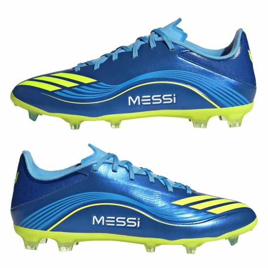 Adidas F50 League Adults Firm Ground Football Boots Синьо/Жълто 