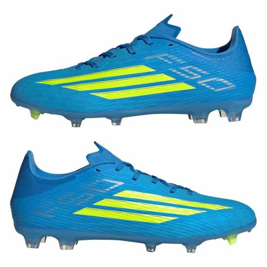 Adidas F50 League Adults Firm Ground Football Boots Blue/Yellow 
