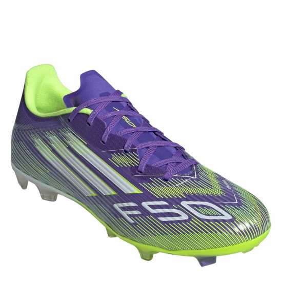 Adidas F50 League Adults Firm Ground Football Boots Purple/White Мъжки футболни бутонки
