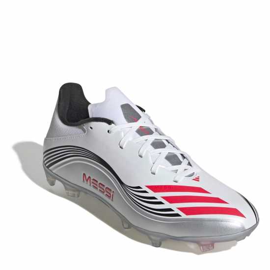 Adidas F50 League Adults Firm Ground Football Boots Бяло/Червено Мъжки футболни бутонки