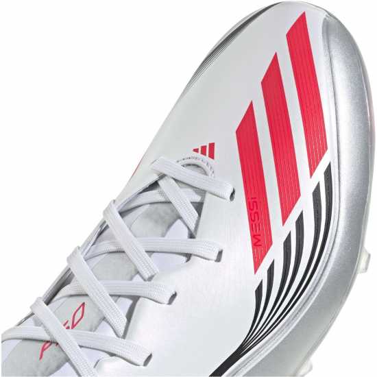 Adidas F50 League Adults Firm Ground Football Boots Бяло/Червено Мъжки футболни бутонки