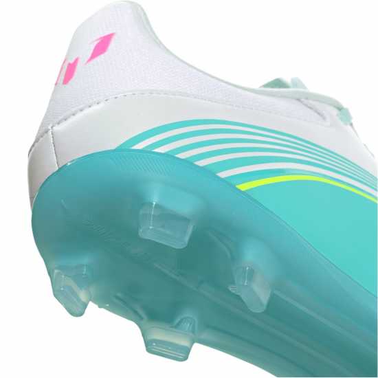 Adidas F50 League Adults Firm Ground Football Boots Wht/Pink/Blue 