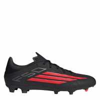 Adidas F50 League Adults Firm Ground Football Boots Black/Red 