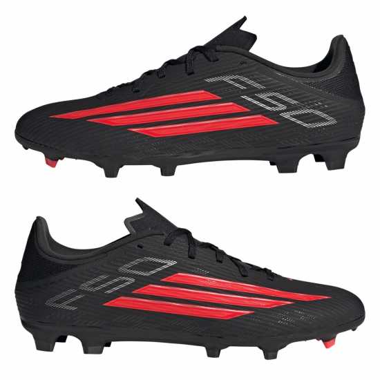Adidas F50 League Adults Firm Ground Football Boots Black/Red 
