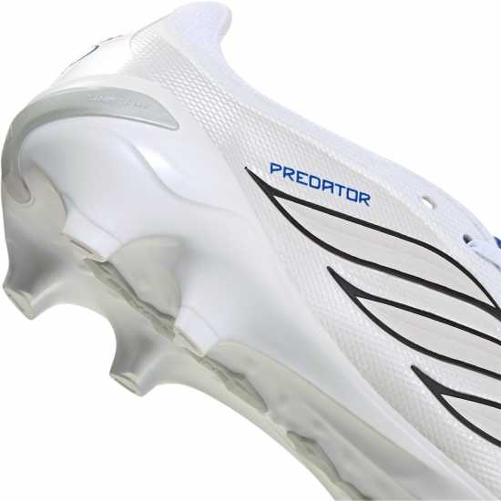 Adidas Мъжки Футболни Бутонки Predator Fold-Over Tongue League Firm Ground Football Boots Mens White/Blue 