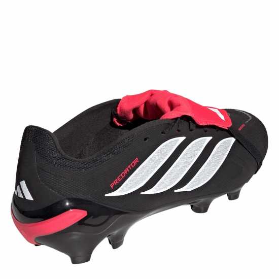 Adidas Мъжки Футболни Бутонки Predator Fold-Over Tongue League Firm Ground Football Boots Mens Black/Red 