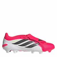 Adidas Мъжки Футболни Бутонки Predator Fold-Over Tongue League Firm Ground Football Boots Mens Red/Blk/White 