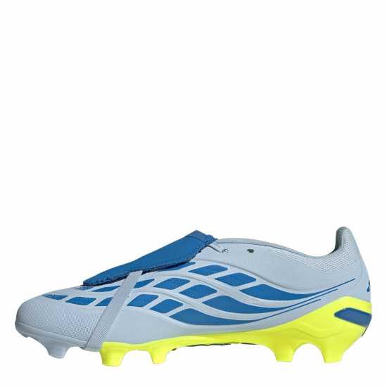 Adidas Мъжки Футболни Бутонки Predator Fold-Over Tongue League Firm Ground Football Boots Mens Blue/Yellow 