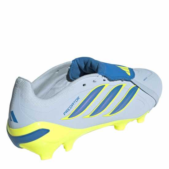 Adidas Мъжки Футболни Бутонки Predator Fold-Over Tongue League Firm Ground Football Boots Mens Blue/Yellow 