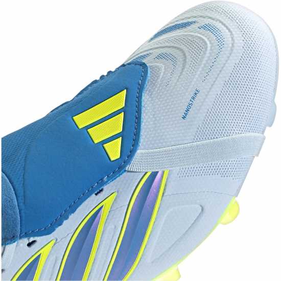 Adidas Мъжки Футболни Бутонки Predator Fold-Over Tongue League Firm Ground Football Boots Mens Blue/Yellow 