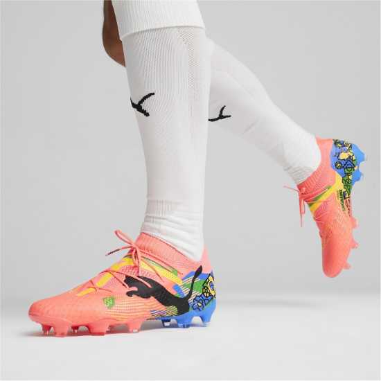 Мъжки футболни бутонки Puma Future 7 Ultimate Firm Ground Football Boots Оранжев/Син/Зелен Puma Future 7 Ultimate Firm Ground Football Boots Оранжев/Син/Зелен Мъжки футболни бутонки