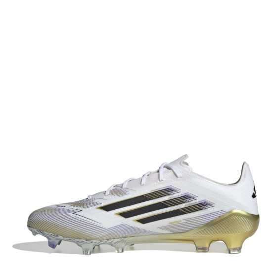 Adidas F50 Elite Adults Firm Ground Football Boots Бяло/Черно/Злато Мъжки футболни бутонки