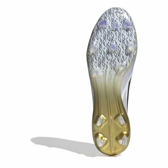Adidas F50 Elite Adults Firm Ground Football Boots Бяло/Черно/Злато Мъжки футболни бутонки