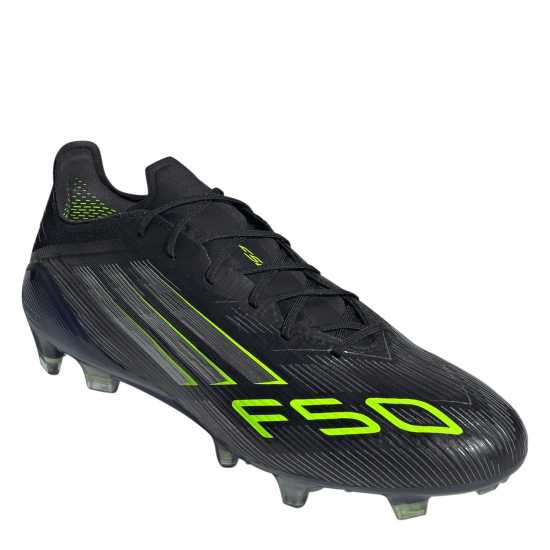 Adidas F50 Elite Adults Firm Ground Football Boots Black/Lemon Мъжки футболни бутонки