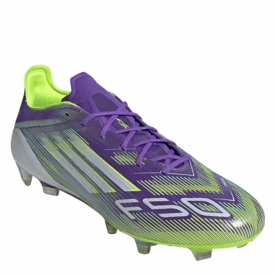 Adidas F50 Elite Adults Firm Ground Football Boots Purple/White Мъжки футболни бутонки