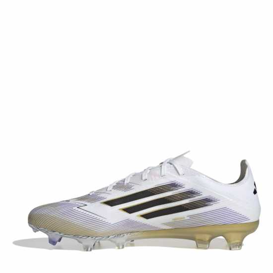 Adidas F50 Pro Adults Firm Ground Football Boots Бяло/Черно/Злато Мъжки футболни бутонки