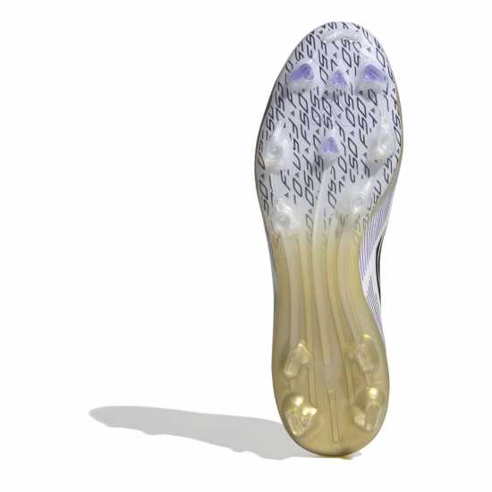 Adidas F50 Pro Adults Firm Ground Football Boots Бяло/Черно/Злато Мъжки футболни бутонки