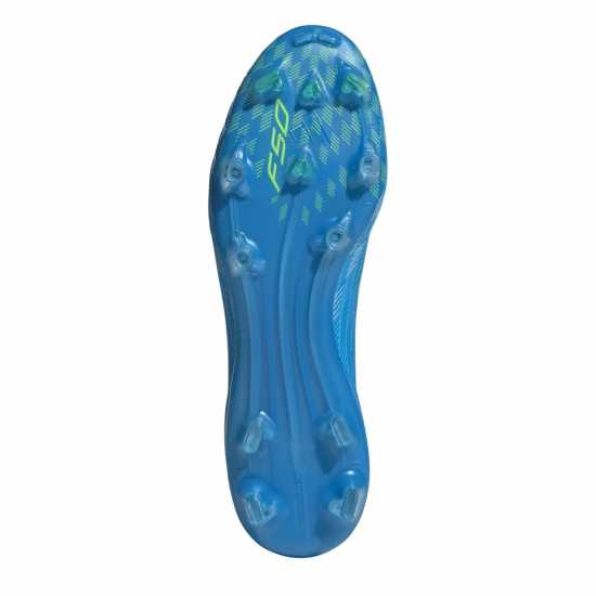 Adidas F50 Pro Adults Firm Ground Football Boots Blue/Yellow 