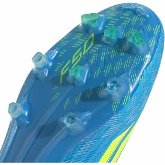 Adidas F50 Pro Adults Firm Ground Football Boots Blue/Yellow 