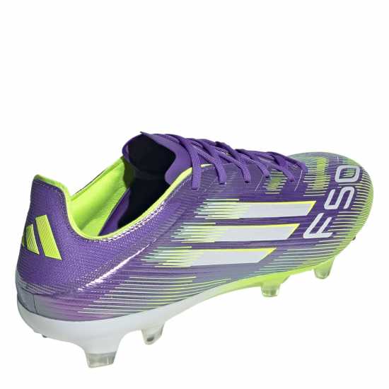 Мъжки футболни бутонки Adidas F50 Pro Adults Firm Ground Football Boots Purple/White Adidas F50 Pro Adults Firm Ground Football Boots Purple/White Мъжки футболни бутонки