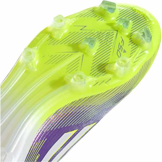 Мъжки футболни бутонки Adidas F50 Pro Adults Firm Ground Football Boots Purple/White Adidas F50 Pro Adults Firm Ground Football Boots Purple/White Мъжки футболни бутонки