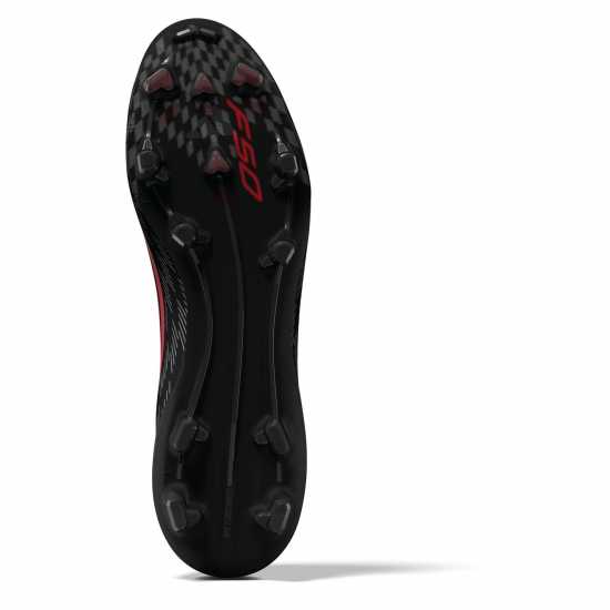 Adidas F50 Pro Adults Firm Ground Football Boots Black/Red 