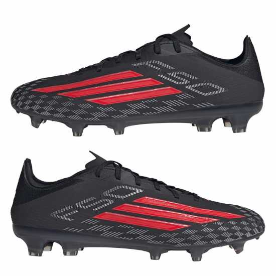 Adidas F50 Pro Adults Firm Ground Football Boots Black/Red 