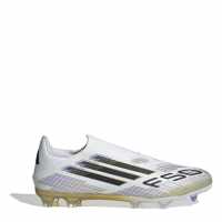Adidas F50 League Laceless Adults Firm Ground Football Boots Бяло/Черно/Злато Мъжки футболни бутонки