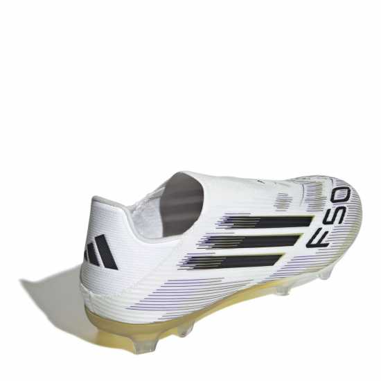 Adidas F50 League Laceless Adults Firm Ground Football Boots Бяло/Черно/Злато Мъжки футболни бутонки