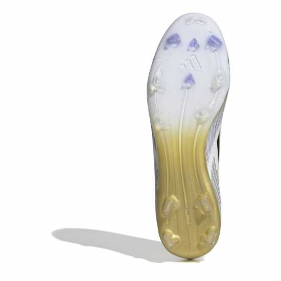 Adidas F50 League Laceless Adults Firm Ground Football Boots Бяло/Черно/Злато Мъжки футболни бутонки