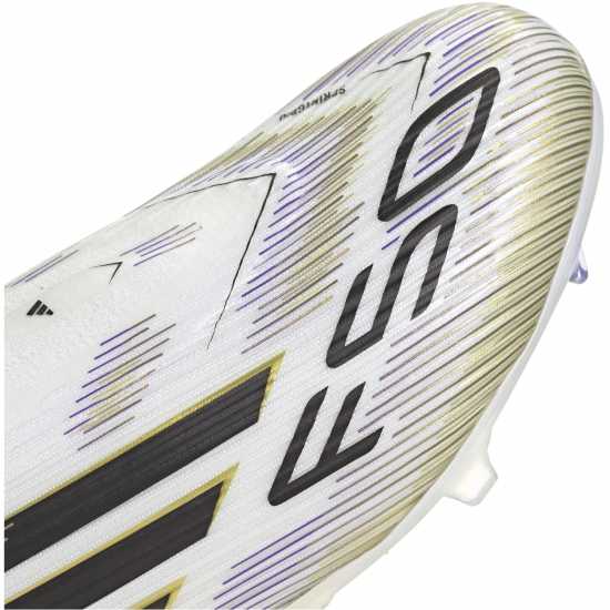 Adidas F50 League Laceless Adults Firm Ground Football Boots Бяло/Черно/Злато Мъжки футболни бутонки