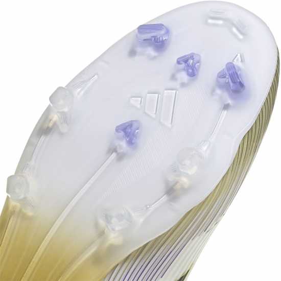 Adidas F50 League Laceless Adults Firm Ground Football Boots Бяло/Черно/Злато Мъжки футболни бутонки