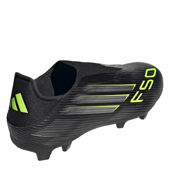 Adidas F50 League Laceless Adults Firm Ground Football Boots Black/Lemon Мъжки футболни бутонки