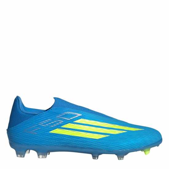 Adidas F50 League Laceless Adults Firm Ground Football Boots Blue/Yellow 