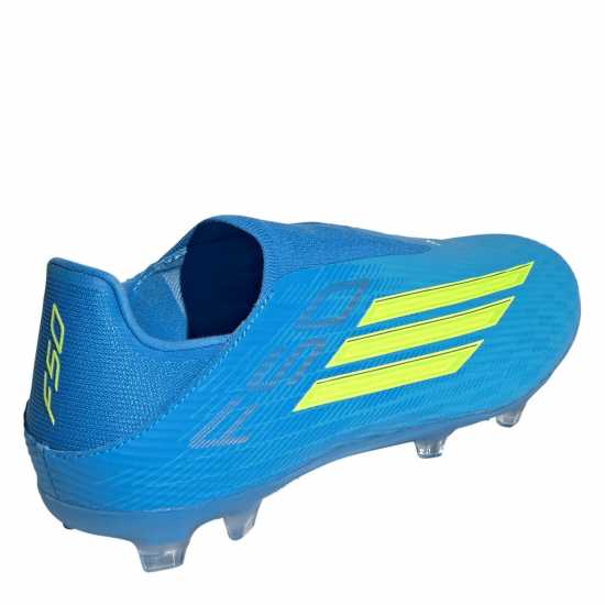 Adidas F50 League Laceless Adults Firm Ground Football Boots Blue/Yellow 