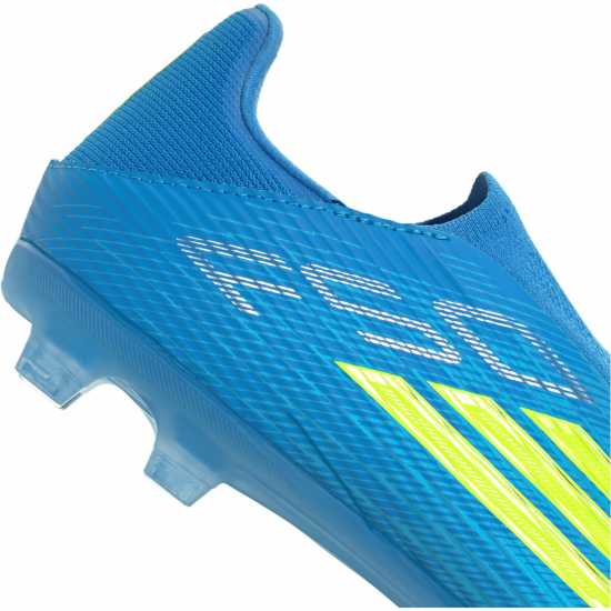 Adidas F50 League Laceless Adults Firm Ground Football Boots Blue/Yellow 