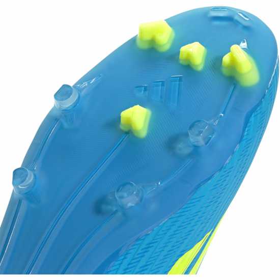 Adidas F50 League Laceless Adults Firm Ground Football Boots Blue/Yellow 