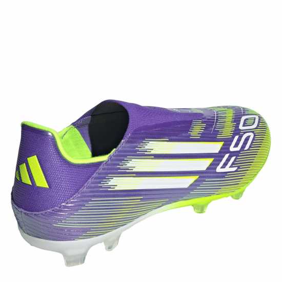 Adidas F50 League Laceless Adults Firm Ground Football Boots Purple/White Мъжки футболни бутонки