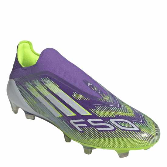 Adidas F50 Elite Laceless Adults Firm Ground Football Boots Purple/White Мъжки футболни бутонки