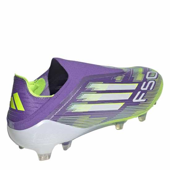 Adidas F50 Elite Laceless Adults Firm Ground Football Boots Purple/White Мъжки футболни бутонки