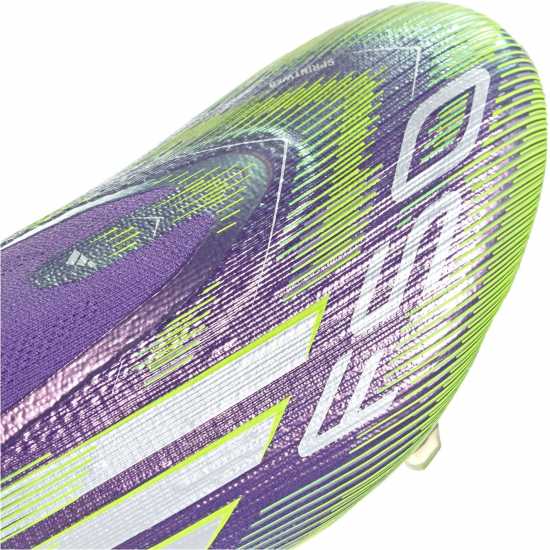 Adidas F50 Elite Laceless Adults Firm Ground Football Boots Purple/White Мъжки футболни бутонки