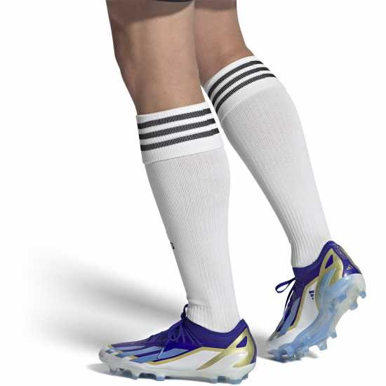Мъжки футболни бутонки Adidas X Crazyfast Elite Firm Ground Football Boots Синьо/Бяло Adidas X Crazyfast Elite Firm Ground Football Boots Синьо/Бяло Мъжки футболни бутонки