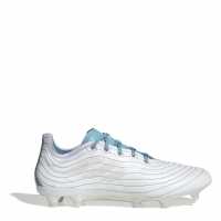 Adidas Pure.1 Firm Ground Football Boots White/Blue Футболни стоножки