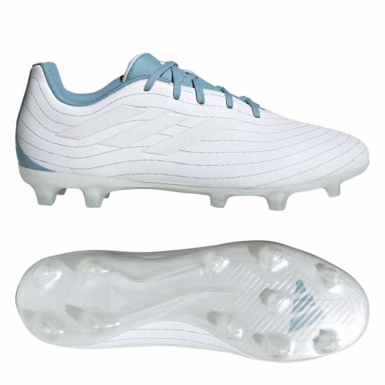 Adidas Copa Pure.3 Firm Ground Football Boots White/Blue Мъжки футболни бутонки
