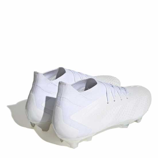 Adidas Predator .1 Firm Ground Football Boots White/White Футболни стоножки