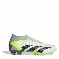 Adidas Predator Accuracy.2 Firm Ground Football Boots Wht/Blk/Lemon Мъжки футболни бутонки