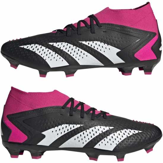 Adidas Predator Accuracy.2 Firm Ground Football Boots Black/Wht/Pink Футболни стоножки