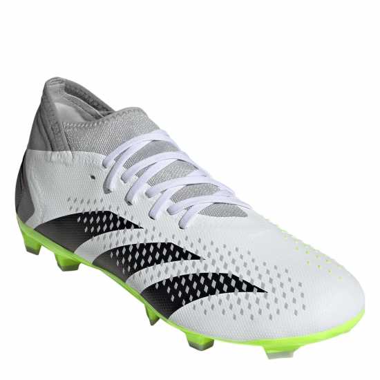 Adidas Predator Accuracy.3 Firm Ground Football Boots Wht/Blk/Lemon Мъжки футболни бутонки